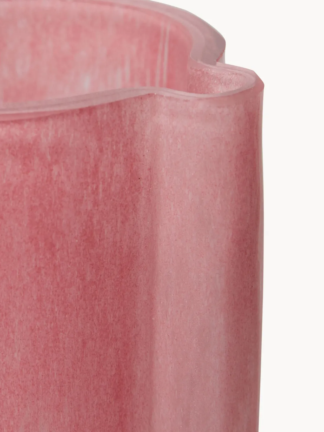 Jarrón de vidrio de diseño Flamingo, Al 25 cm