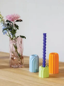 Jarrón de vidrio Marshmallow, 25 cm