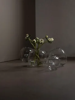 Jarrón de vidrio Pebble, 20 cm