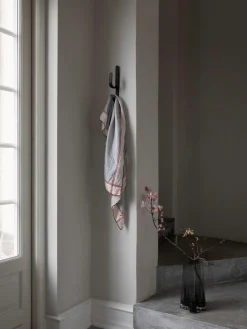 Jarrón de vidrio soplado artesanalmente con relieves Gry, 30 cm