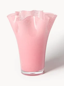 Jarrón de vidrio soplado artesanalmente Inaya, 25 cm