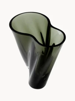 Jarrón de vidrio soplado Aer, 19 cm