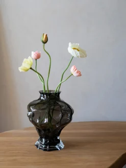 Jarrón de vidrio soplado Ammonit, 30 cm