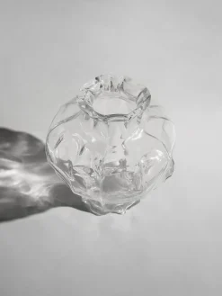 Jarrón de vidrio soplado Ammonit, 30 cm