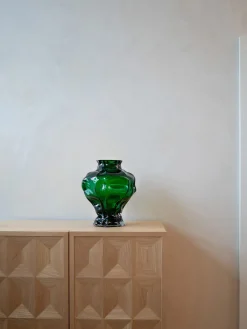 Jarrón de vidrio soplado Ammonit, 30 cm