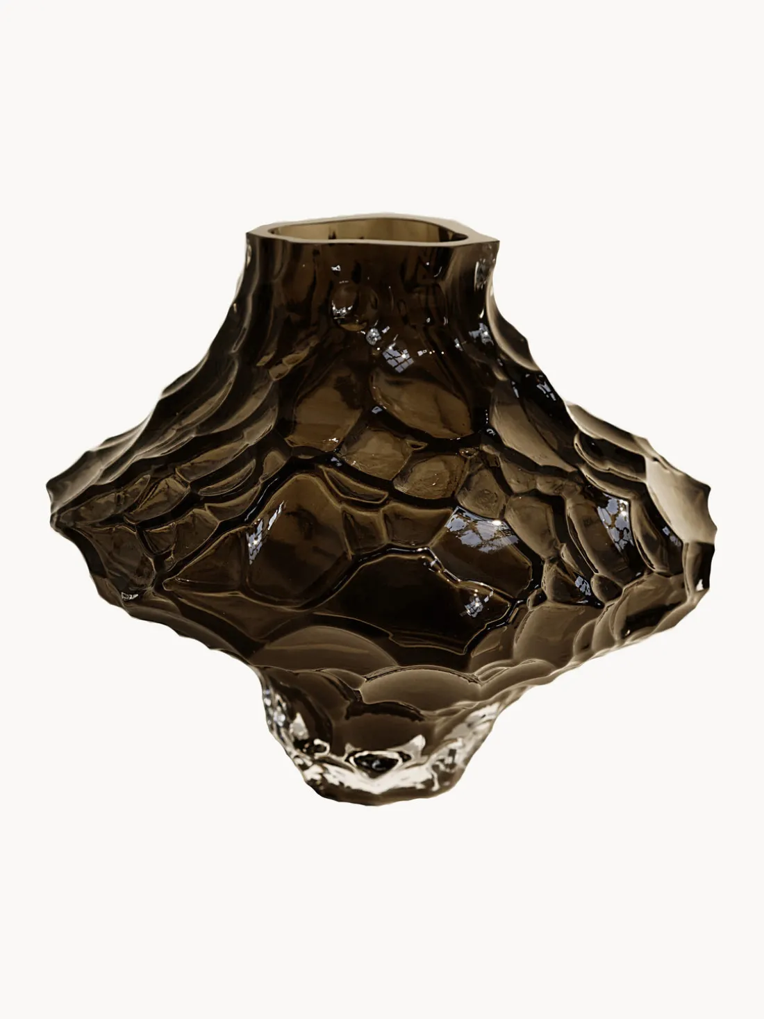 Jarrón de vidrio soplado Canyon, 23 cm