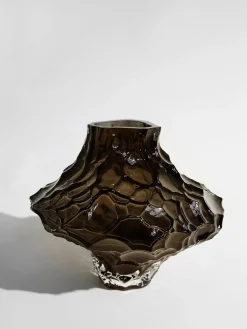 Jarrón de vidrio soplado Canyon, 23 cm