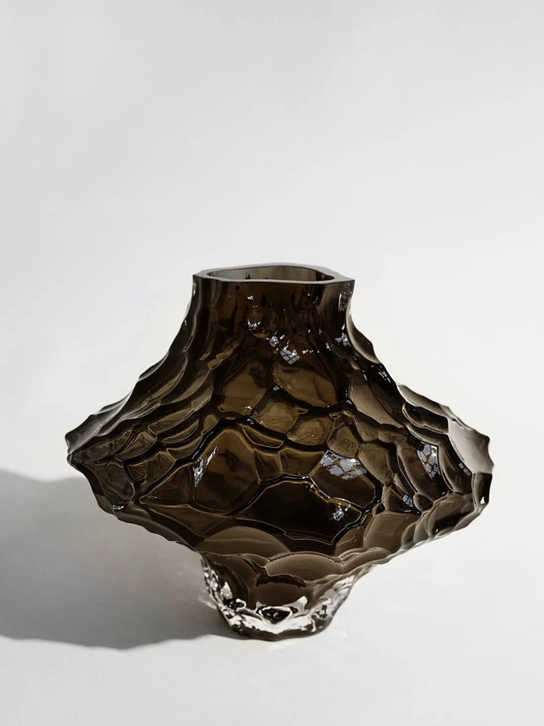 Jarrón de vidrio soplado Canyon, 23 cm