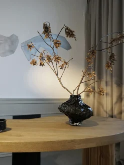 Jarrón de vidrio soplado Canyon, 23 cm