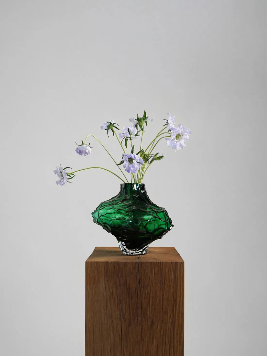 Jarrón de vidrio soplado Canyon, 23 cm