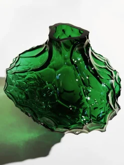 Jarrón de vidrio soplado Canyon, 23 cm