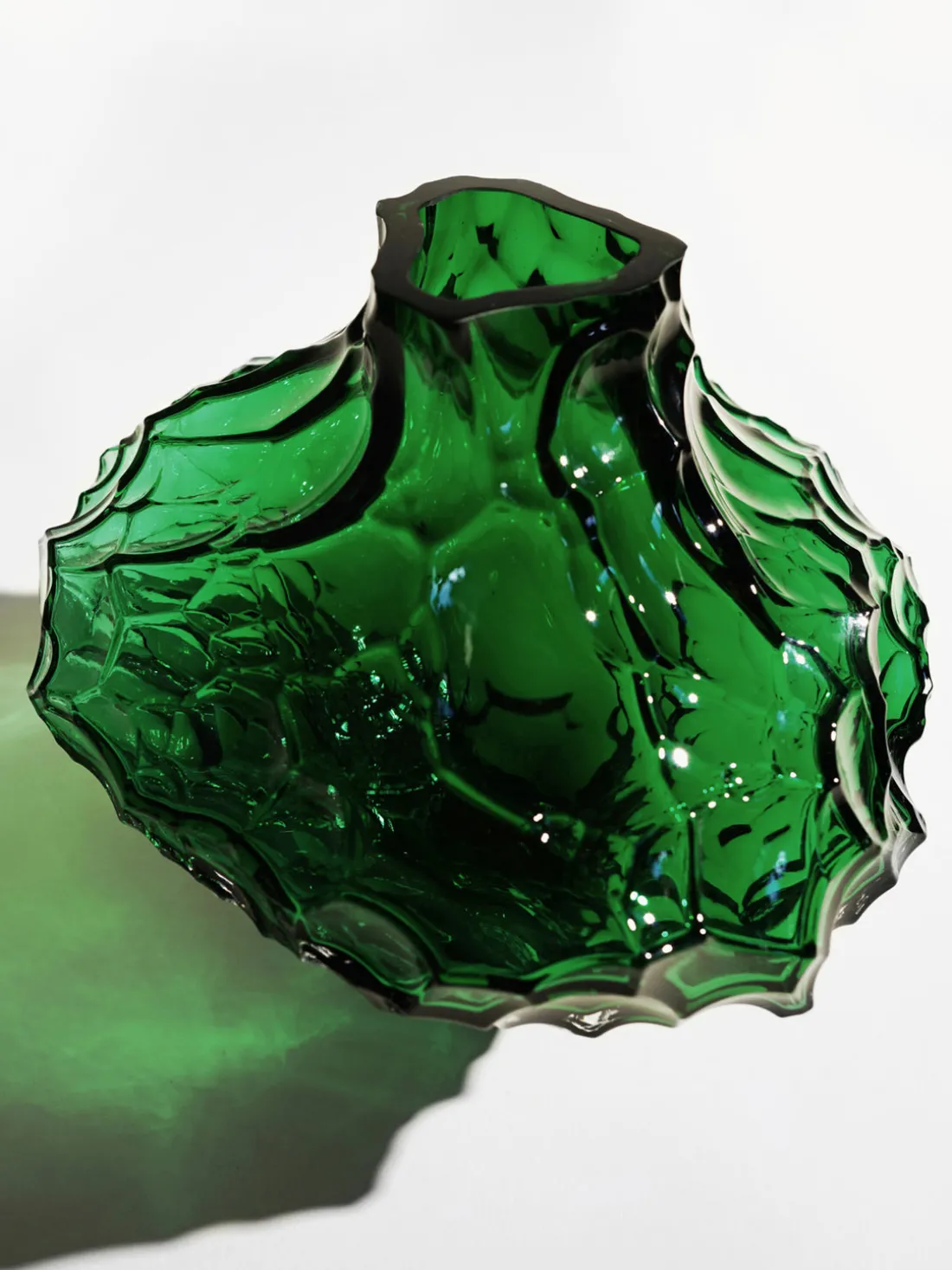 Jarrón de vidrio soplado Canyon, 23 cm