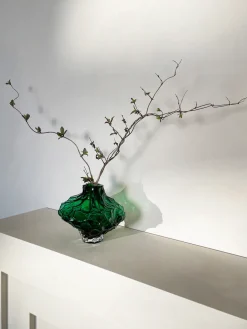 Jarrón de vidrio soplado Canyon, 23 cm