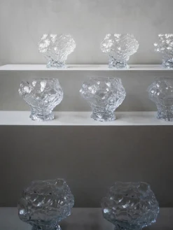 Jarrón de vidrio soplado Canyon, 18 cm