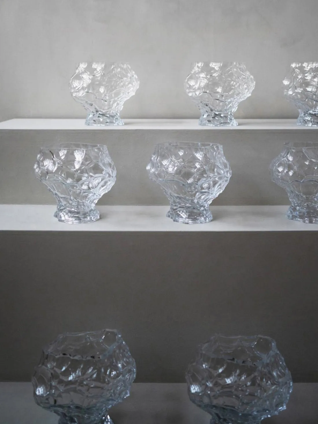 Jarrón de vidrio soplado Canyon, 18 cm