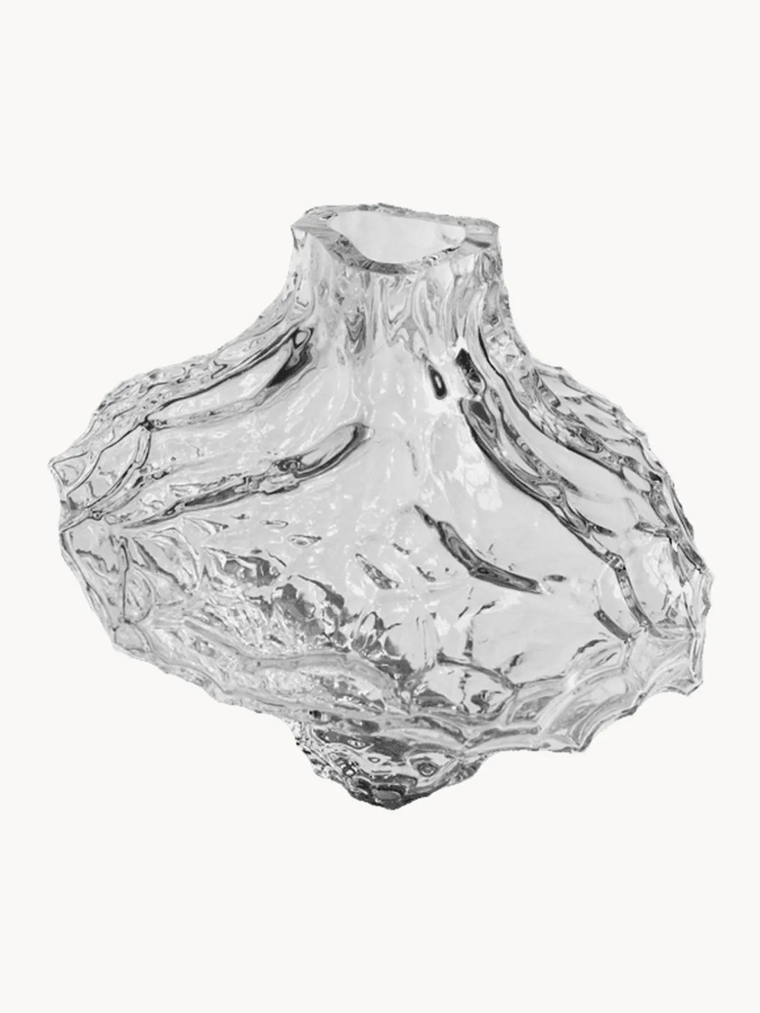 Jarrón de vidrio soplado Canyon, 23 cm