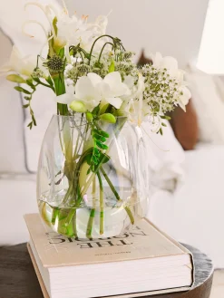 Jarrón de vidrio soplado Rainbow, 17 cm