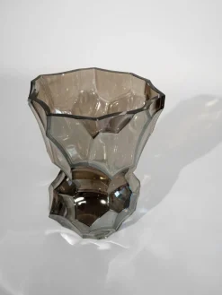 Jarrón de vidrio soplado Reflection, 30 cm