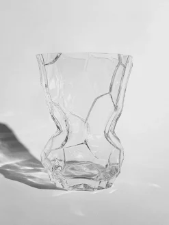 Jarrón de vidrio soplado Reflection, 30 cm