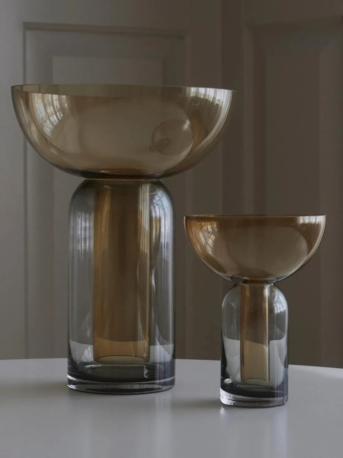 Jarrón de vidrio soplado Torus, 33 cm