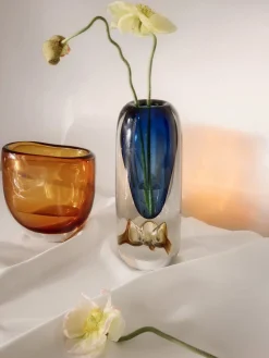 Jarrón de vidrio soplado Tyron, 33 cm