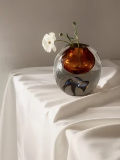 Jarrón de vidrio soplado Tyron, 17 cm