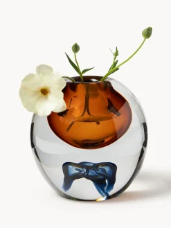 Jarrón de vidrio soplado Tyron, 17 cm