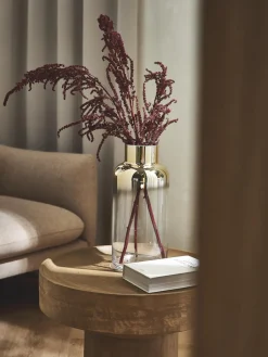 Jarrón de vidrio soplado Uma, 35 cm