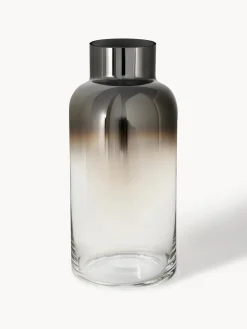 Jarrón de vidrio soplado Uma, 35 cm