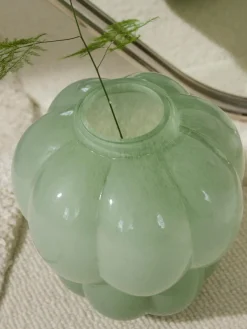 Jarrón de vidrio soplado Uva, 22 cm