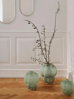 Jarrón de vidrio soplado Uva, 35 cm