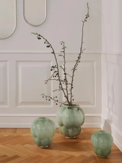 Jarrón de vidrio soplado Uva, 28 cm