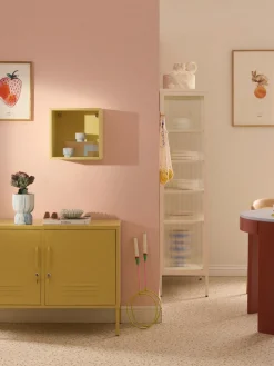 Jarrón en look mármol Kiko, 27 cm