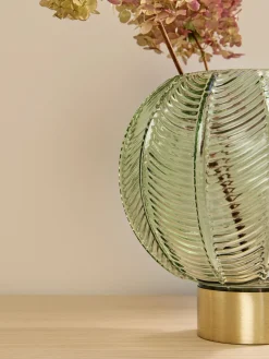 Jarrón esfera de vidrio Mickey, 21 cm