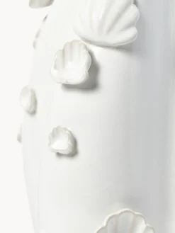 Jarrón esmaltado con decoración de conchas Mar, 31 cm