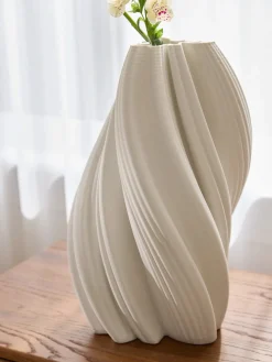 Jarrón grande de porcelana en 3D Melody, 42 cm