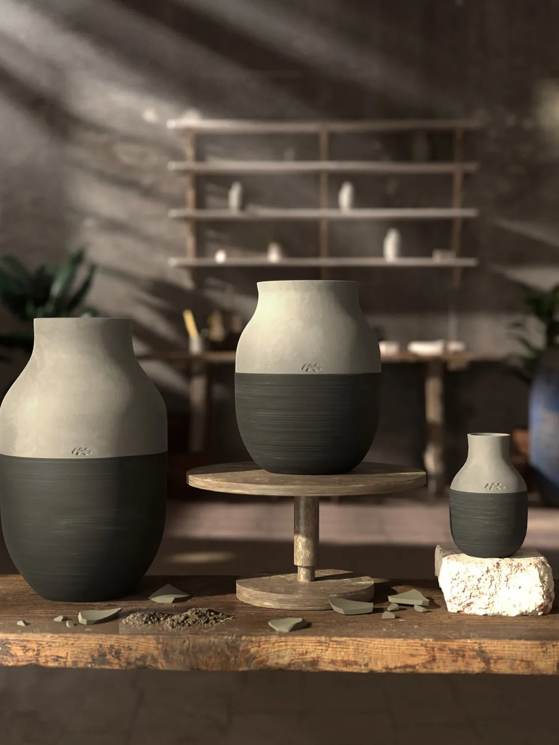 Jarrón Omaggio Circulare, 31 cm