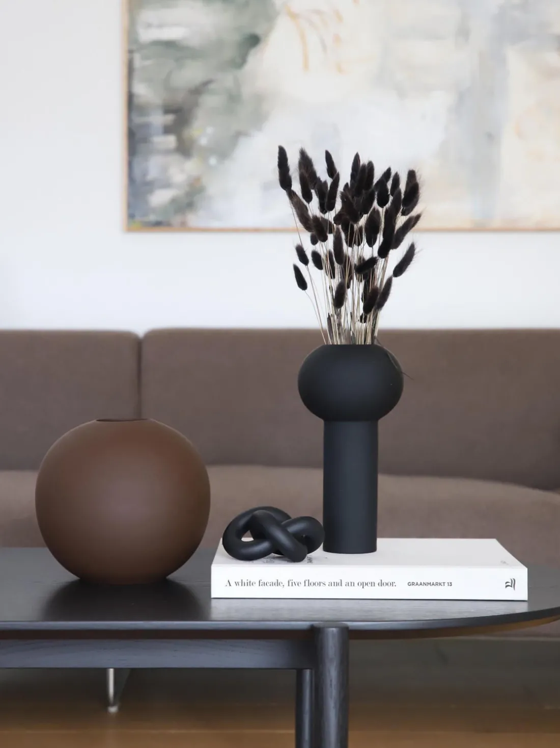 Jarrón pintado artesanalmente Pillar, Al 24 cm