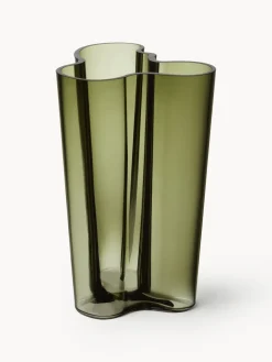 Jarrón soplado artesanalmente Alvar Aalto, 25 cm