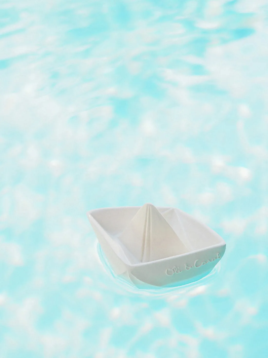 Juguete de baño artesanal Origami Boat