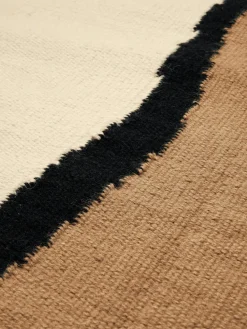 Kilim alfombra artesanal de lana con flecos Soil