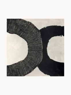 Lienzo pintado a mano Black Circles