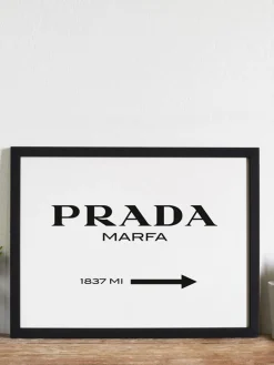 Lámina decorativa Prada Marfa