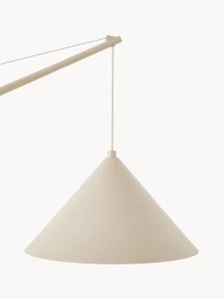 Lámpara de lectura grande de travertino Reyna