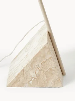 Lámpara de lectura grande de travertino Reyna