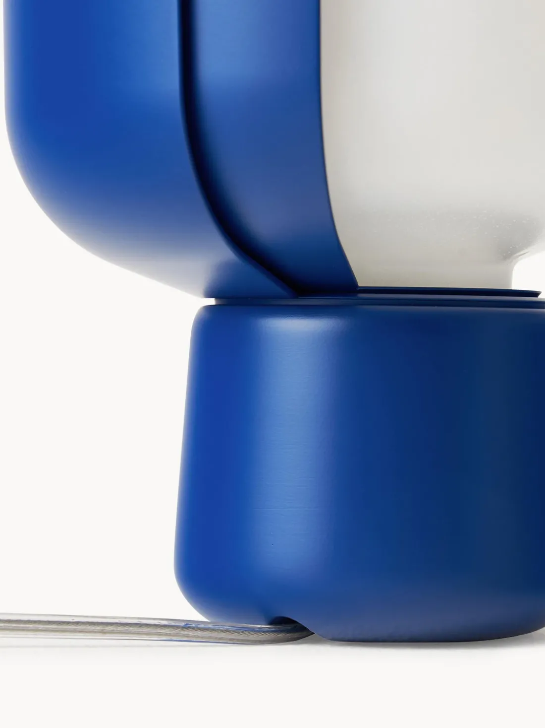 Lámpara de mesa artesanal pequeña Blom