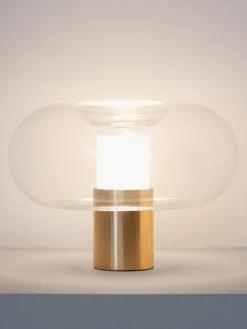 Lámpara de mesa artesanal regulable Fontanella