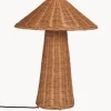 Lámpara de mesa artesanal de ratán Dou