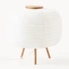Lámpara de mesa de diseño de papel de arroz Misaki