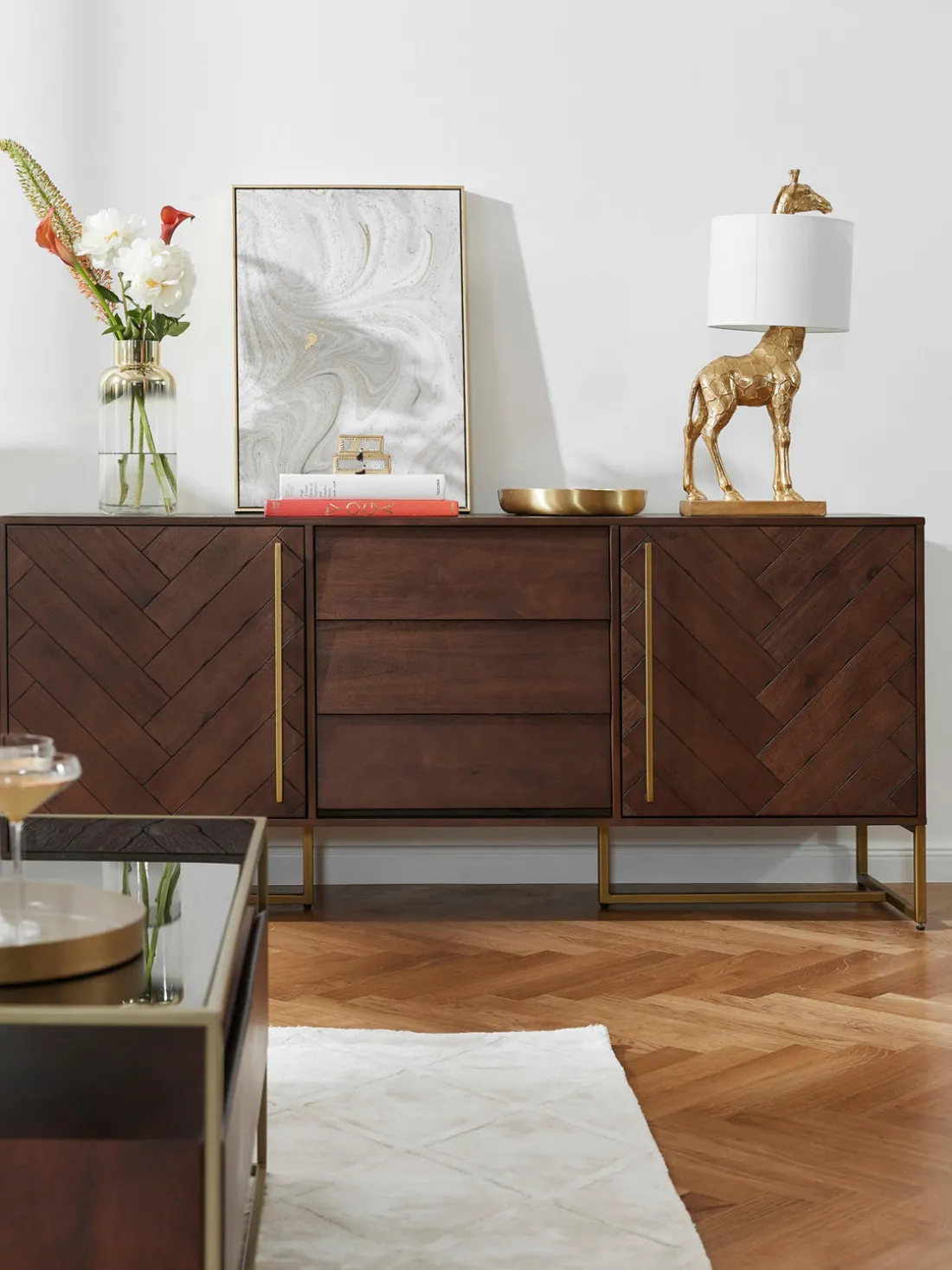 Lámpara de mesa de diseño grande con pantalla de lino Epigaea